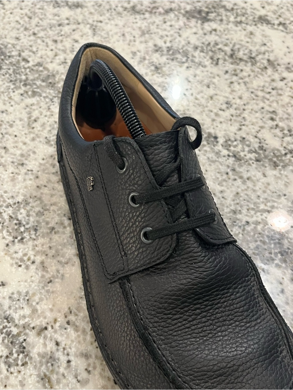 Finn Comfort Men’s Black Leather Shoes Size 9 Wide - Picture 10 of 12